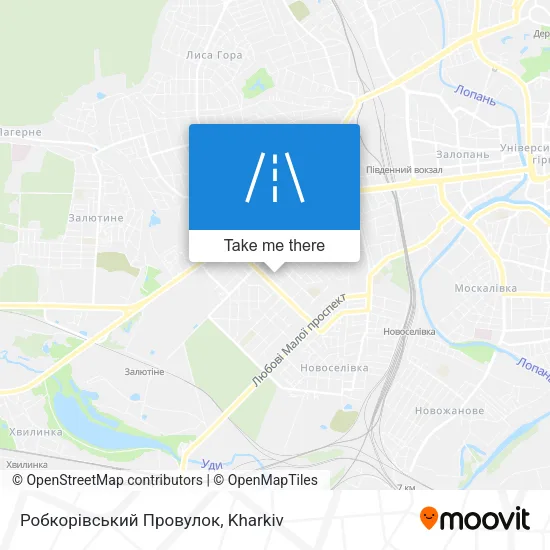 Карта Робкорівський Провулок