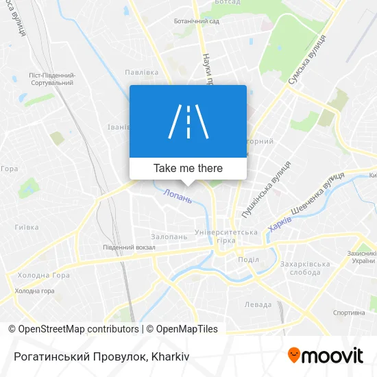 Карта Рогатинський Провулок