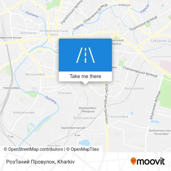 Карта Роз’Їзний Провулок