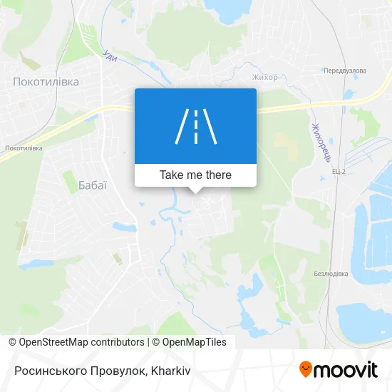 Карта Росинського Провулок