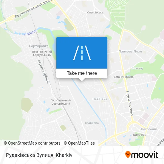 Карта Рудаківська Вулиця