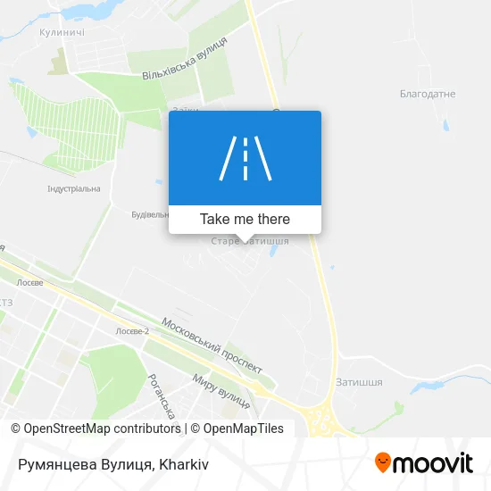 Карта Румянцева Вулиця