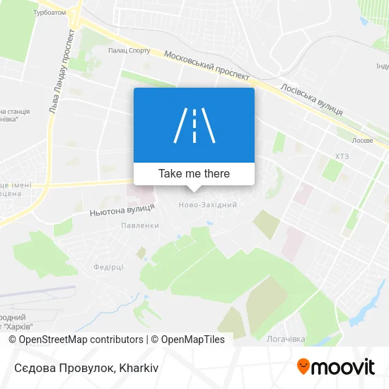 Карта Сєдова Провулок
