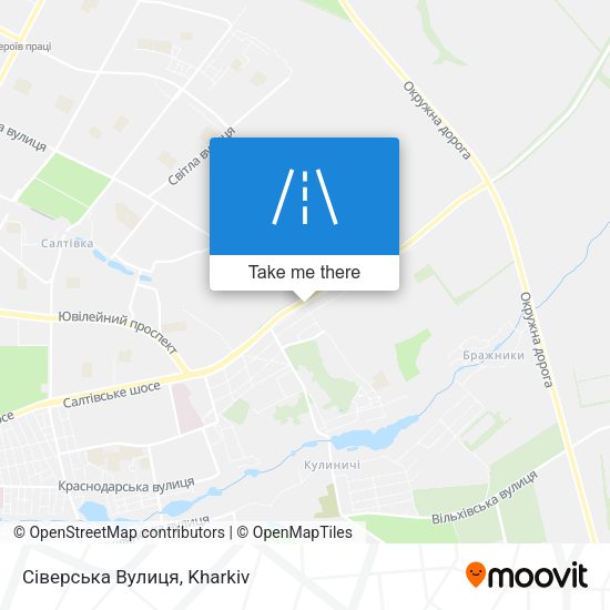 Сіверська Вулиця map