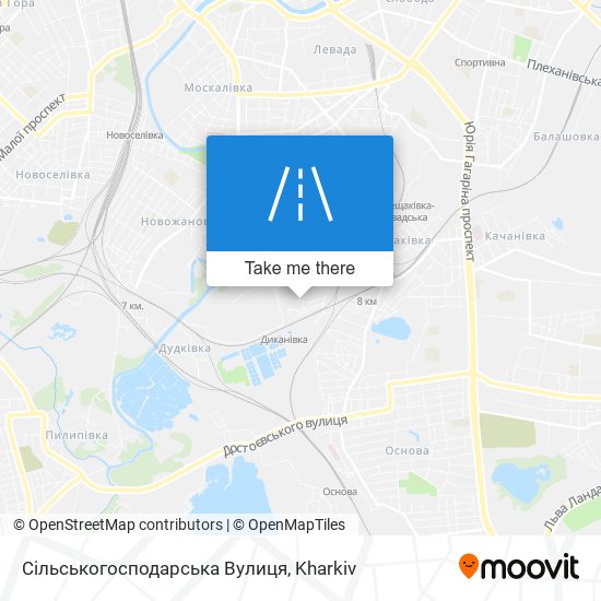 Сільськогосподарська Вулиця map