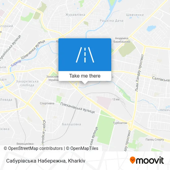 Карта Сабурівська Набережна