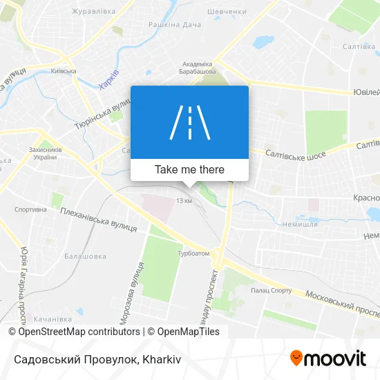 Карта Садовський Провулок