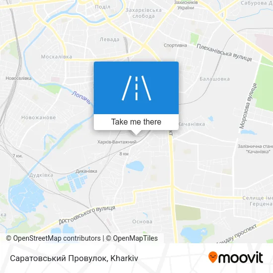 Карта Саратовський Провулок