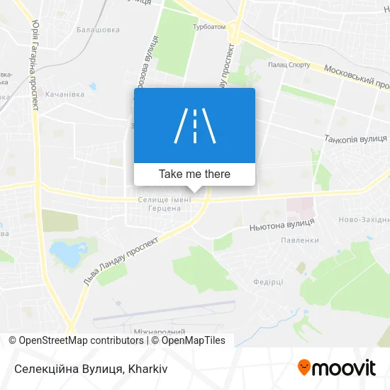 Карта Селекційна Вулиця