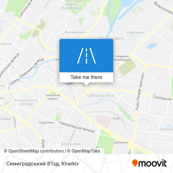 Карта Семиградський В’Їзд