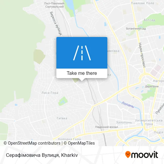 Карта Серафімовича Вулиця
