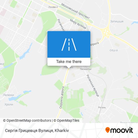 Сергія Грицевця Вулиця map