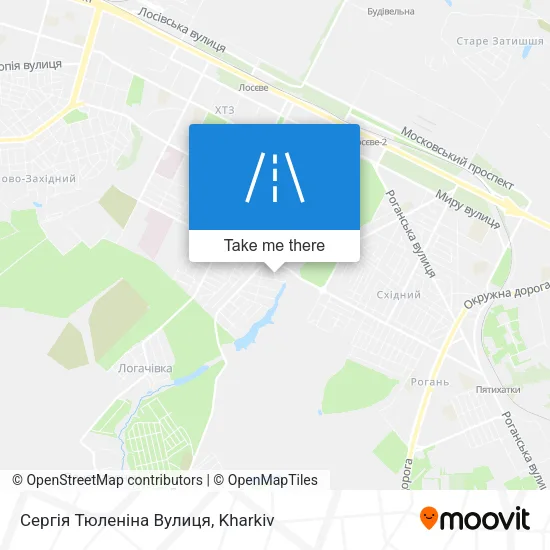 Карта Сергія Тюленіна Вулиця