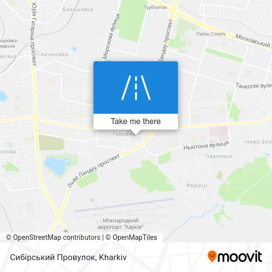 Карта Сибірський Провулок