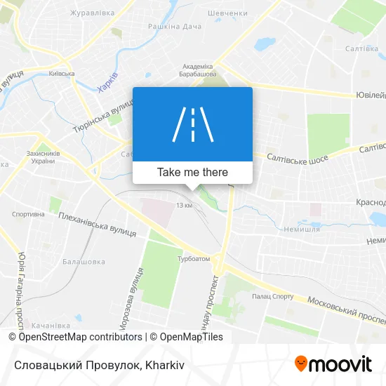 Карта Словацький Провулок