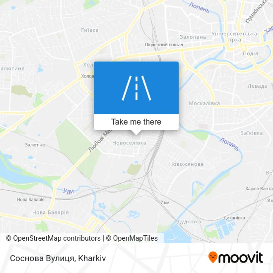 Карта Соснова Вулиця