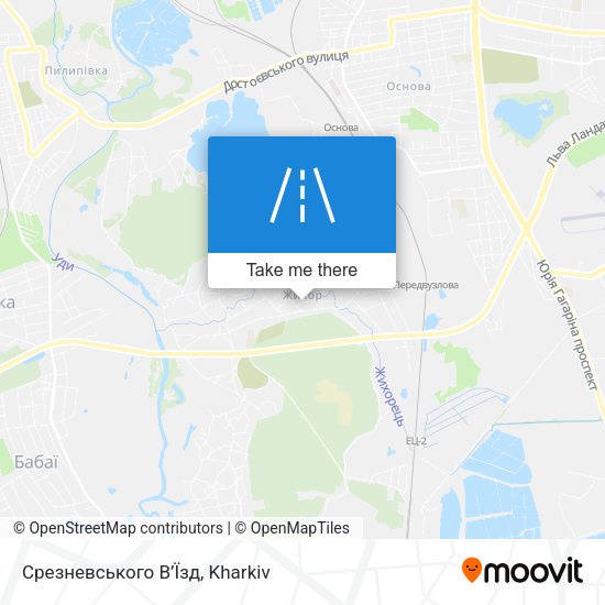 Срезневського В’Їзд map