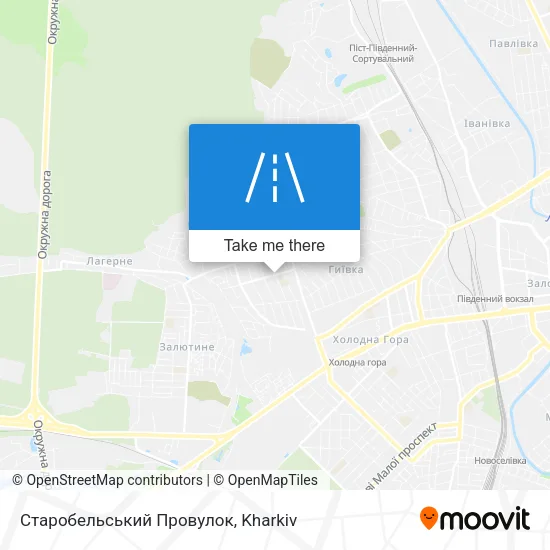 Карта Старобельський Провулок