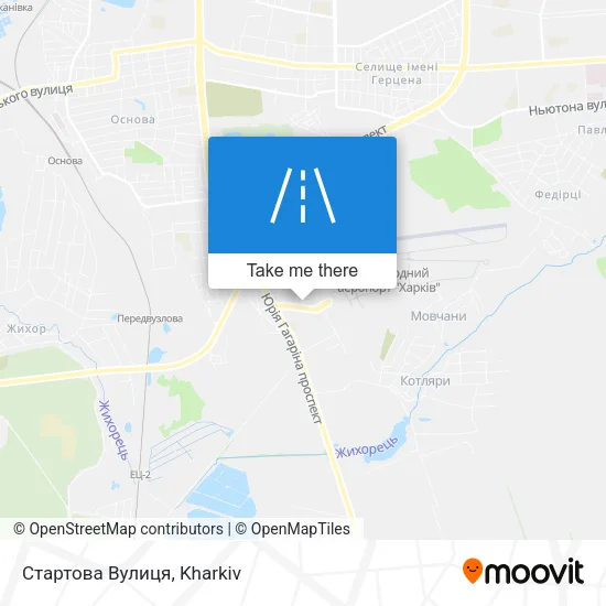 Карта Стартова Вулиця