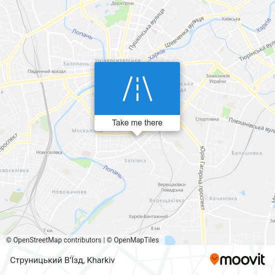 Карта Струницький В’Їзд