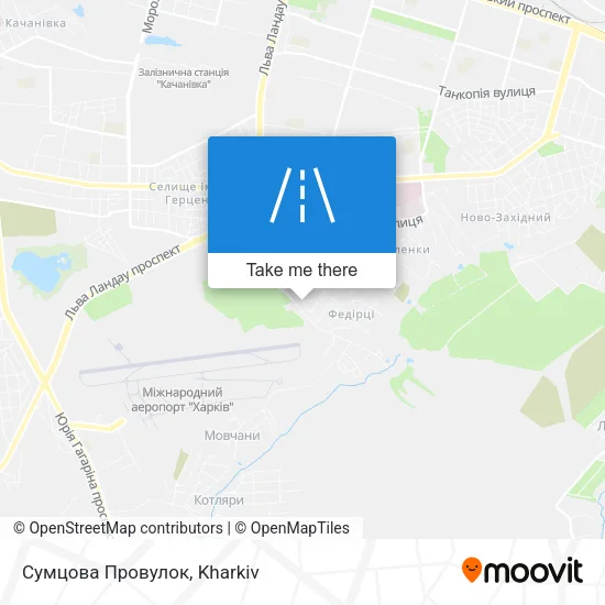 Карта Сумцова Провулок