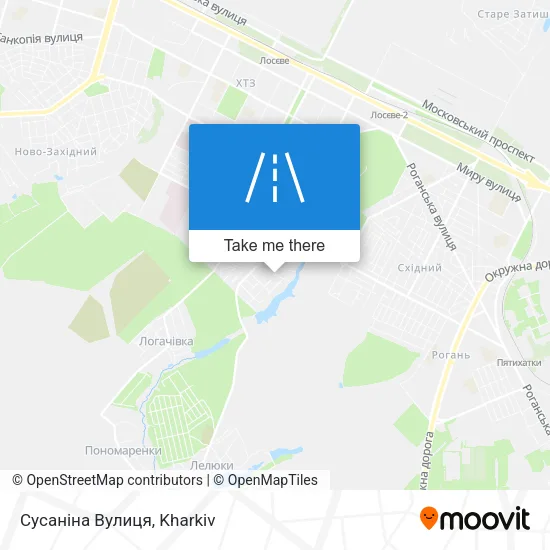 Карта Сусаніна Вулиця