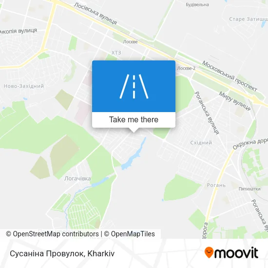 Карта Сусаніна Провулок