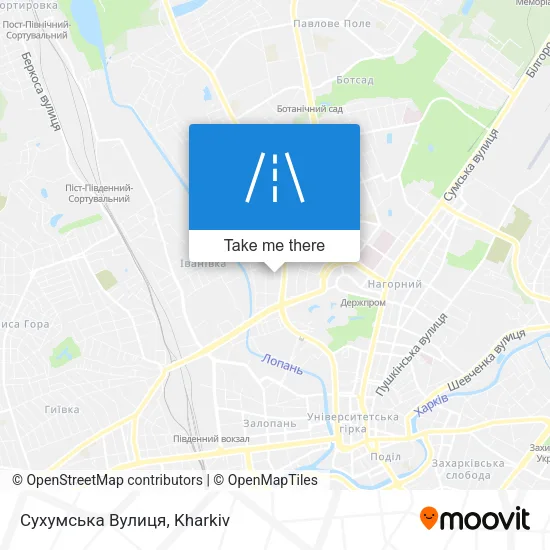 Карта Сухумська Вулиця