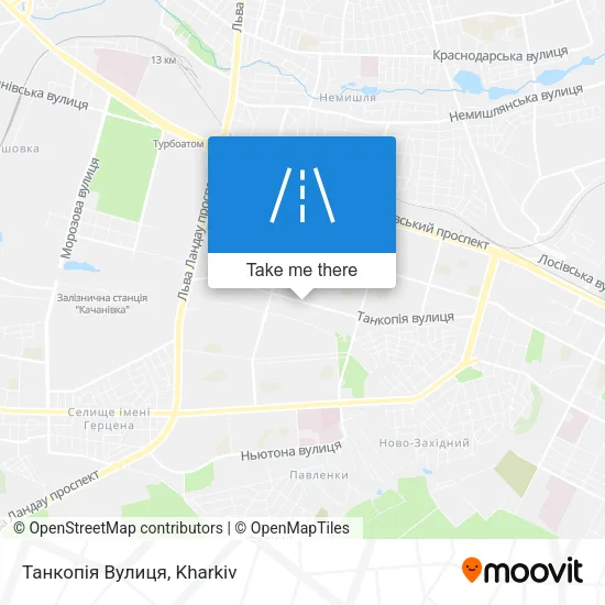 Карта Танкопія Вулиця