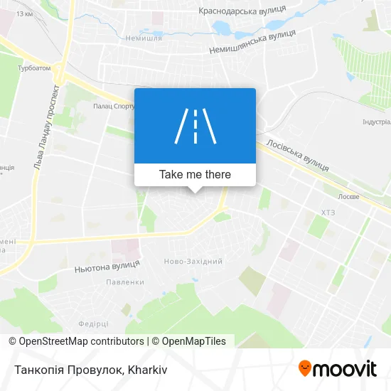 Карта Танкопія Провулок