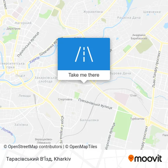 Карта Тарасівський В’Їзд