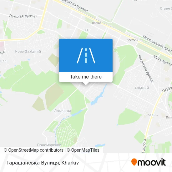 Карта Таращанська Вулиця