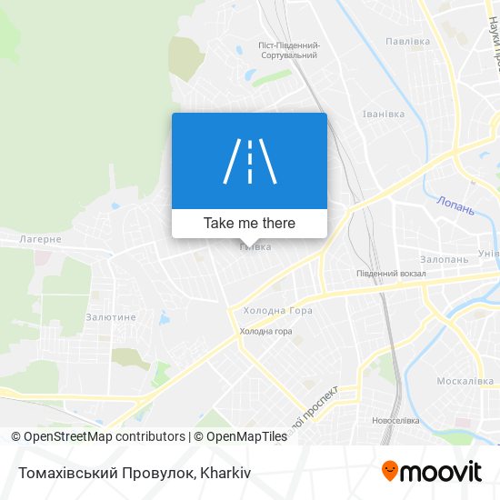 Томахівський Провулок map