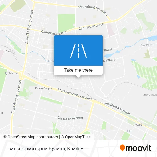 Карта Трансформаторна Вулиця