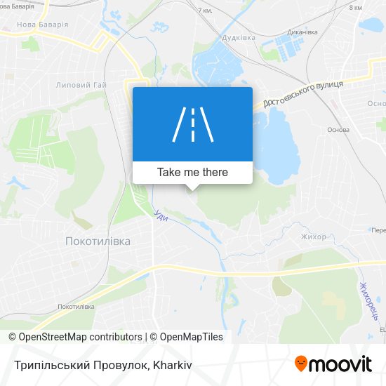 Карта Трипільський Провулок