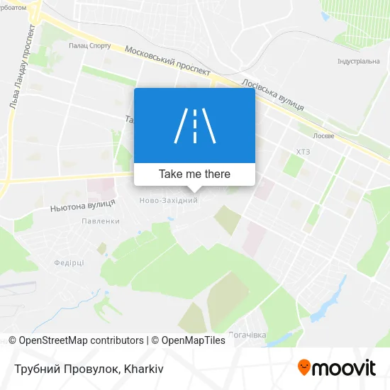 Карта Трубний Провулок