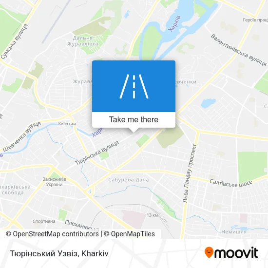 Карта Тюрінський Узвіз
