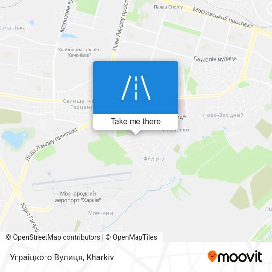 Карта Уграіцкого Вулиця