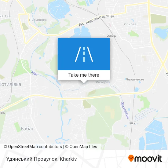 Карта Удянський Провулок
