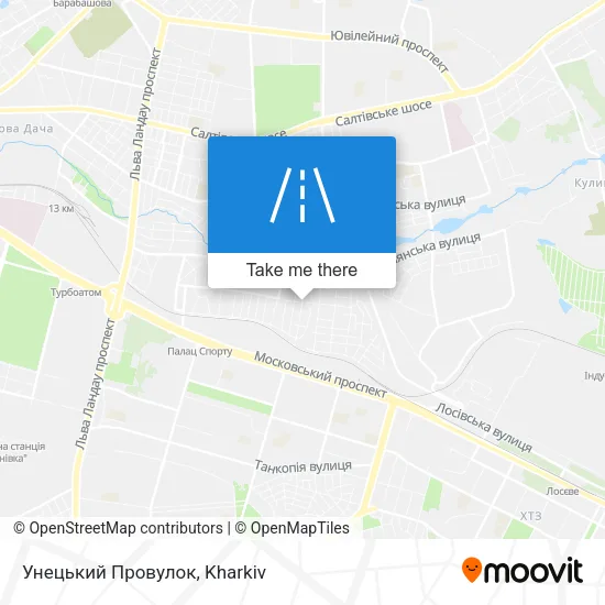 Карта Унецький Провулок