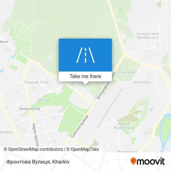 Карта Фронтова Вулиця