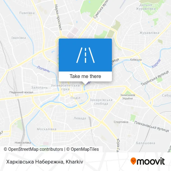Карта Харківська Набережна