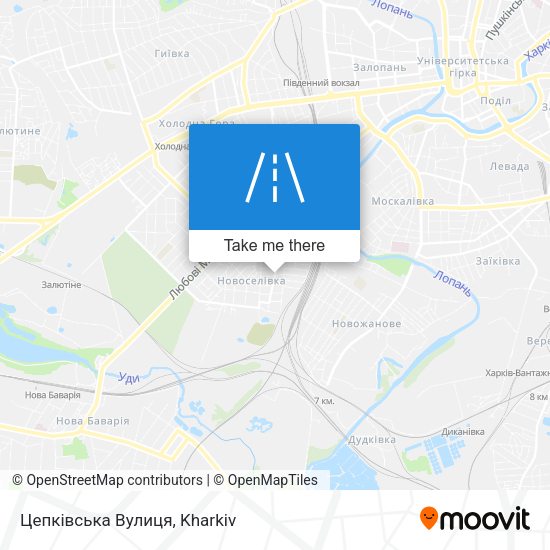 Цепківська Вулиця map