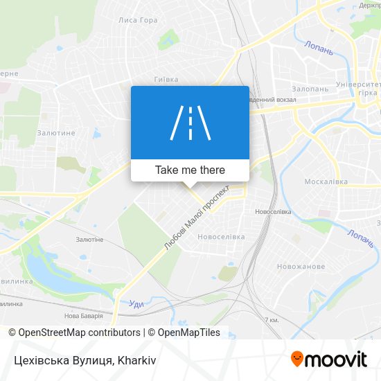 Карта Цехівська Вулиця