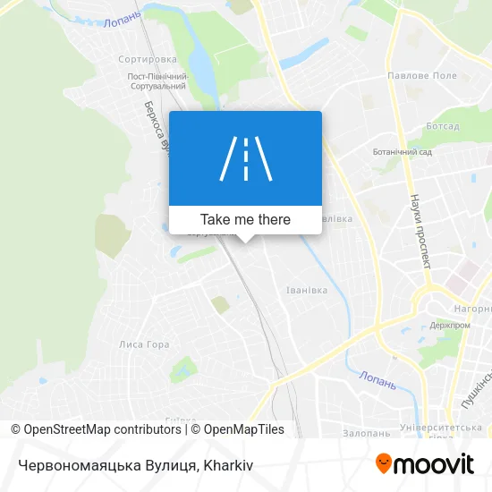 Карта Червономаяцька Вулиця