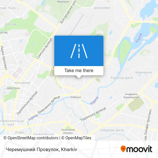 Карта Черемушний Провулок