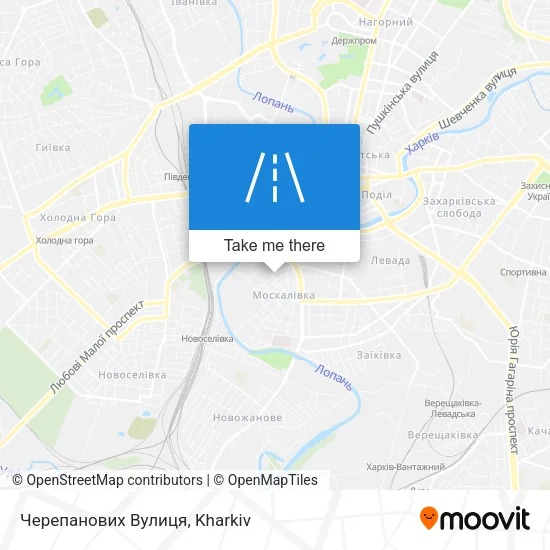 Карта Черепанових Вулиця