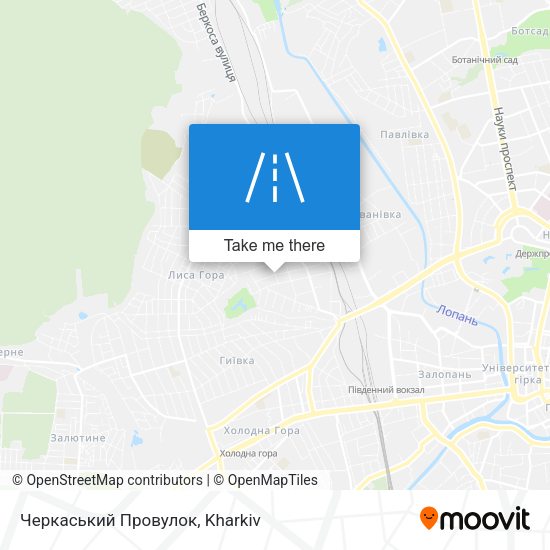 Черкаський Провулок map