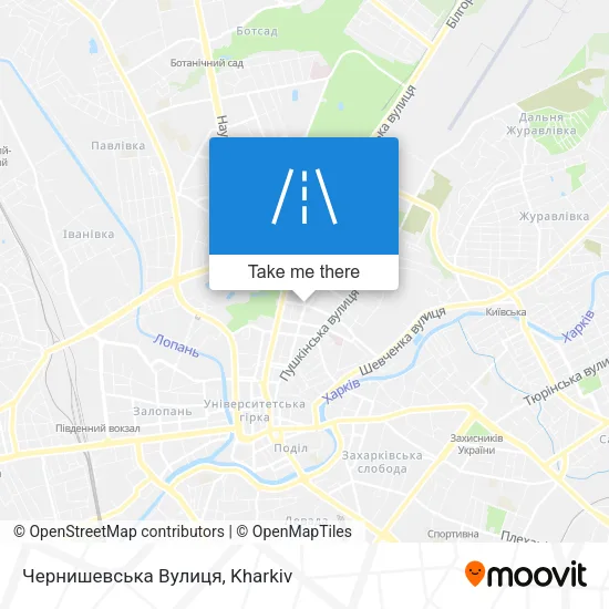 Карта Чернишевська Вулиця