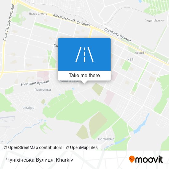 Карта Чуніхінська Вулиця
